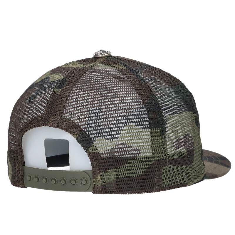 Chrome Hearts Trucker Cap CH Patch Cross Ball Camouflage Mesh Hat — view 2