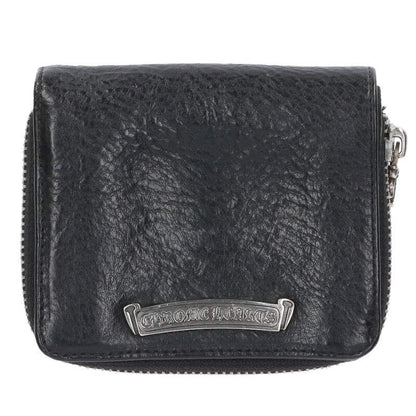 Chrome Hearts SQ Zip Bill Square Zip Round Zip Leather Wallet
