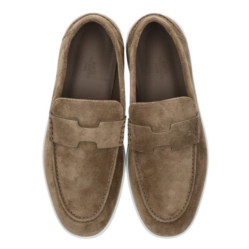 Hermes Job Moccasin Shoes — view 4