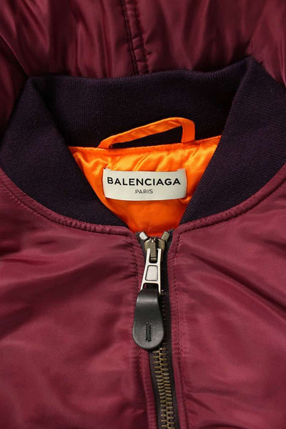 Balenciaga Scarf Docking Cropped Bomber Jacket 36 — view 3
