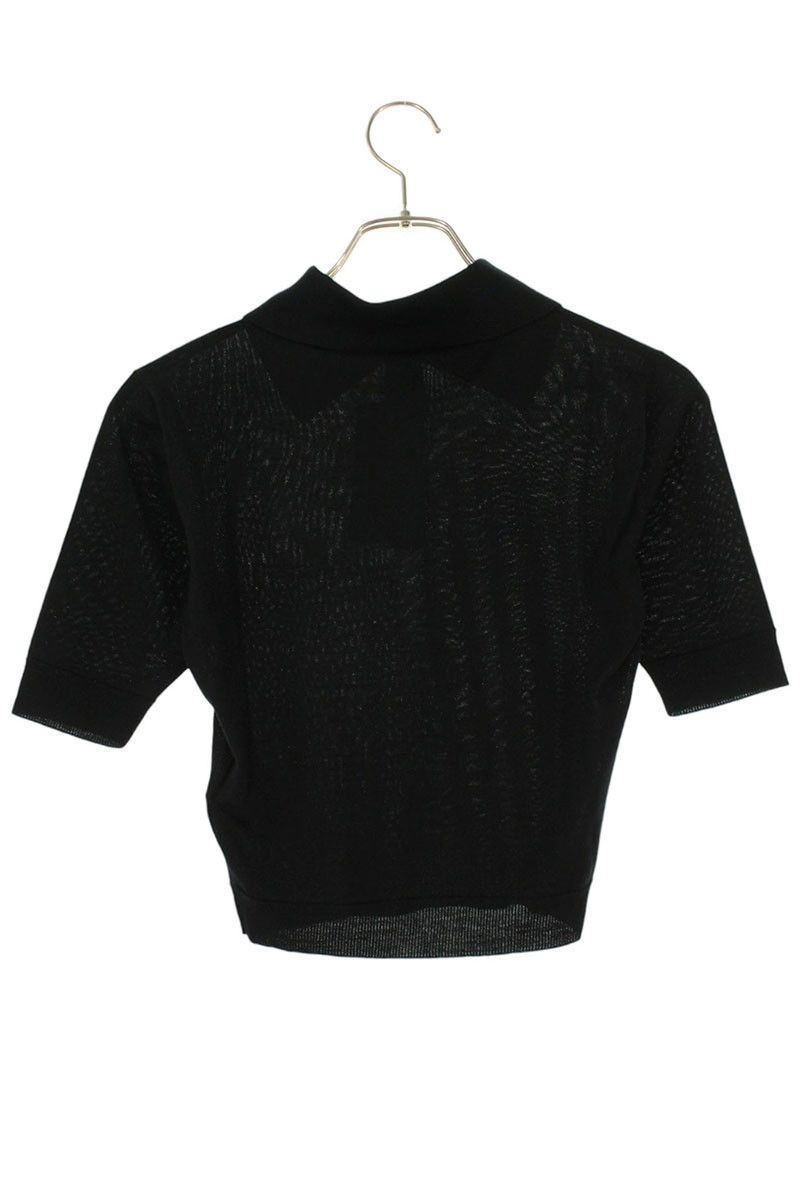 Saint Laurent Paris Knit Short Sleeve Polo Shirt XS — view 2