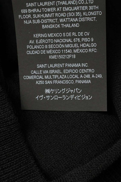 Saint Laurent Paris Knit Short Sleeve Polo Shirt XS — view 3