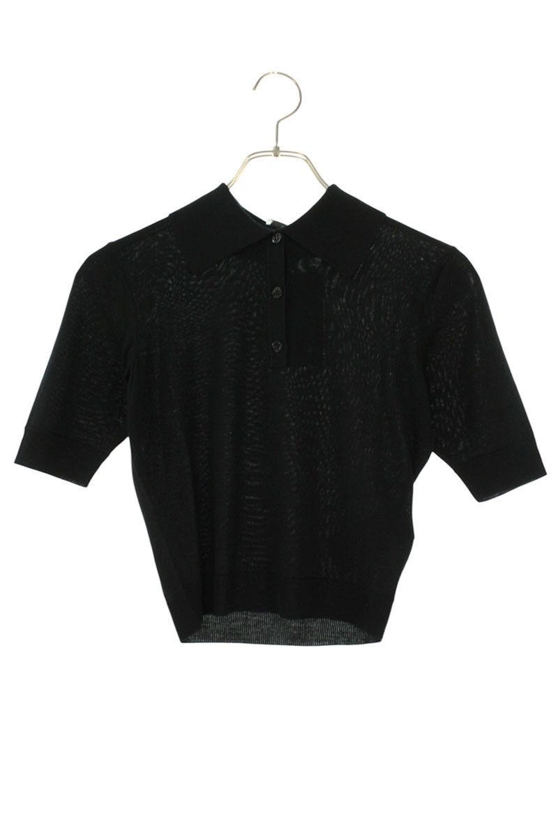 Saint Laurent Paris Knit Short Sleeve Polo Shirt XS