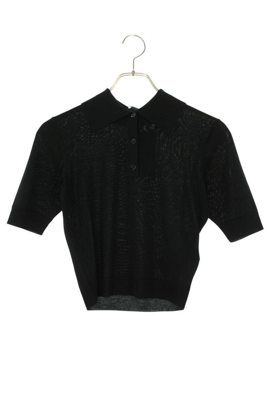 Saint Laurent Paris Knit Short Sleeve Polo Shirt XS