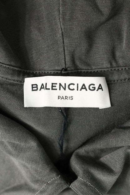 Balenciaga Wrinkled Logo Collar Hoodie — view 3