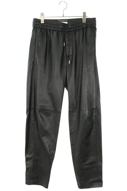 Saint Laurent Paris Joggers in Lambskin Long Pants 44