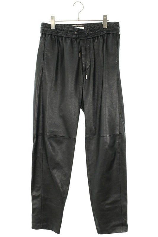 Saint Laurent Paris Joggers in Lambskin Long Pants 44