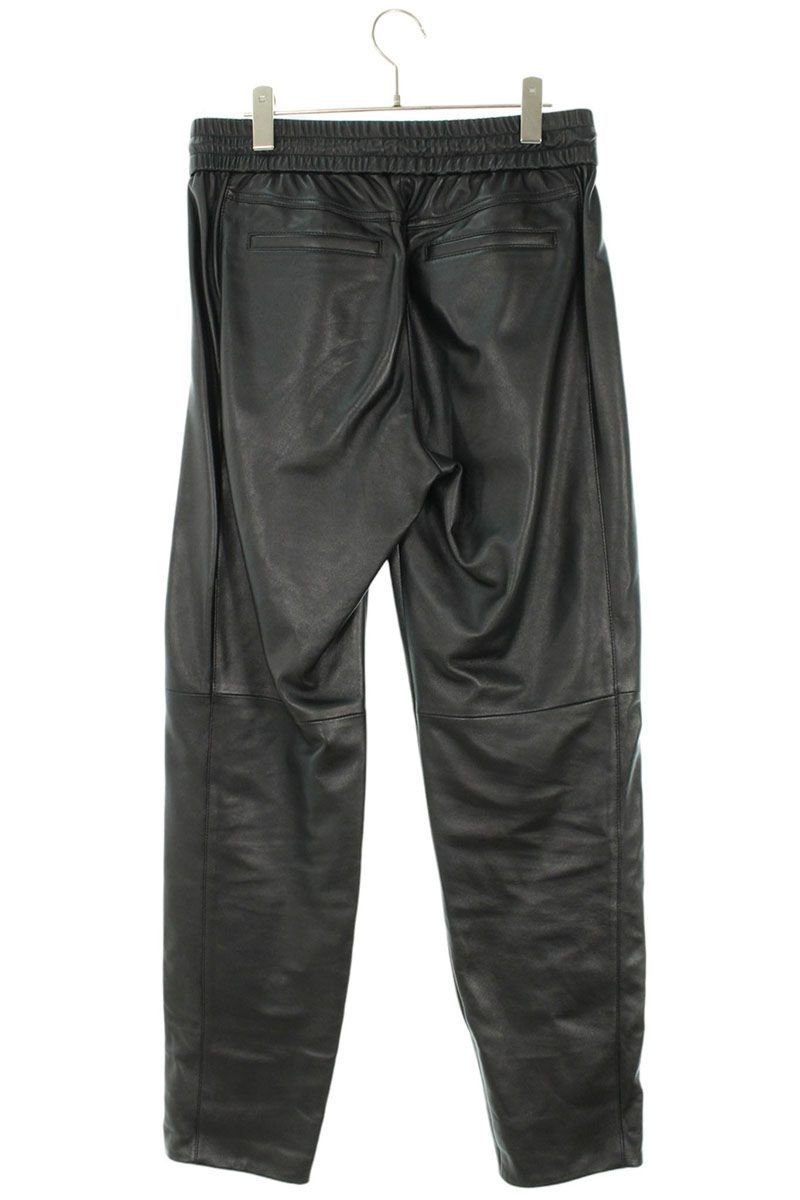 Saint Laurent Paris Joggers in Lambskin Long Pants 44 — view 2