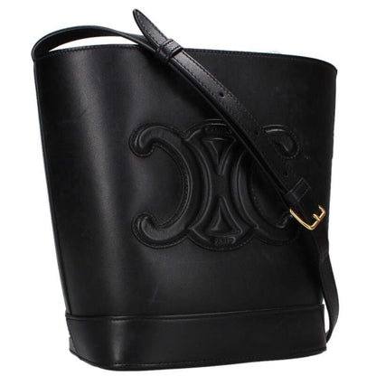 Celine Small Bucket Triomphe Leather Shoulder Bag