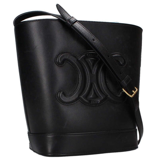 Celine Small Bucket Triomphe Leather Shoulder Bag