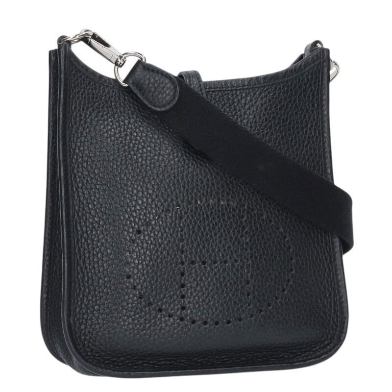 Hermes Evelyne TPM Taurillon Clemence Noir Shoulder Bag TPM