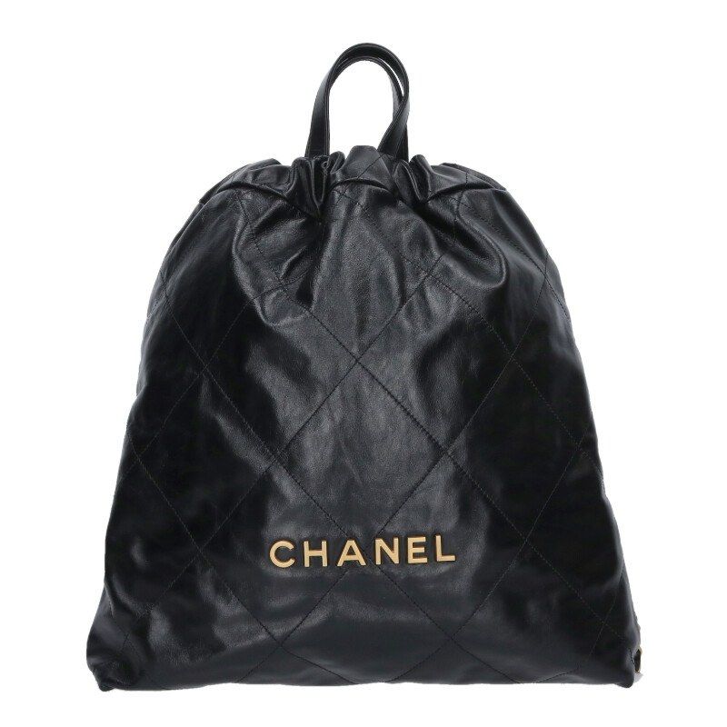 Chanel 22 Large Shiny Calfskin Backpack
