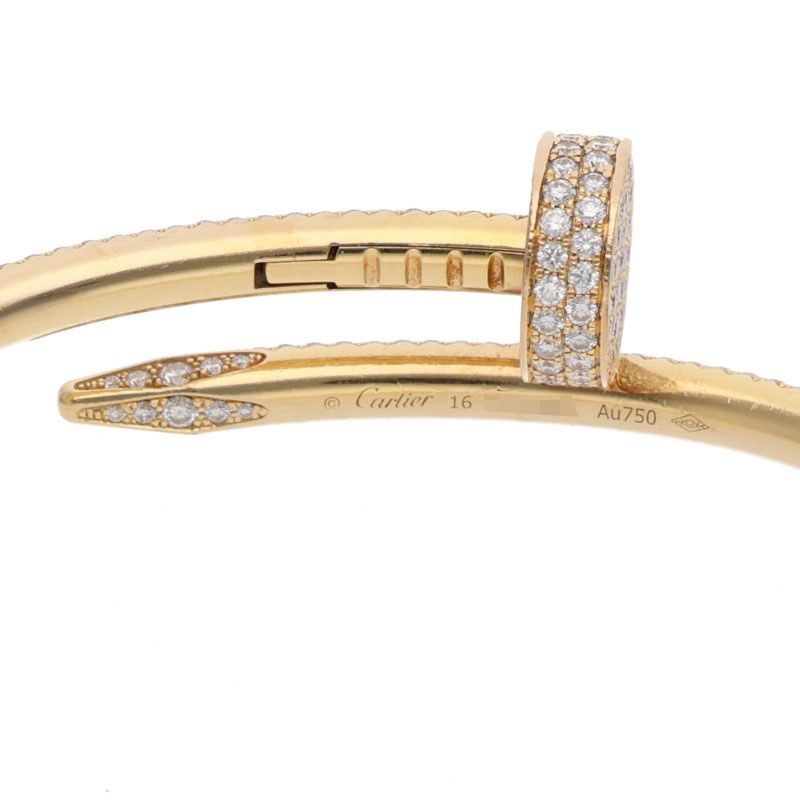 Cartier Juste UN Clou Bracelet Dia 18k Yellow Gold Diamond 16 — view 3
