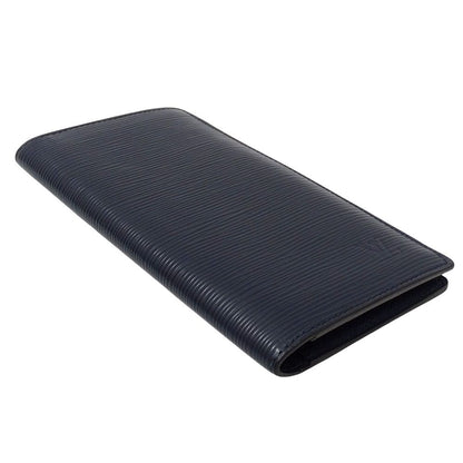 Louis Vuitton Wallet Epi Portefeuille Brazza Blue Marine Bifold — view 3