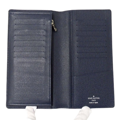 Louis Vuitton Wallet Epi Portefeuille Brazza Blue Marine Bifold — view 4