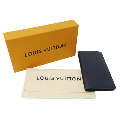 Louis Vuitton Wallet Epi Portefeuille Brazza Blue Marine Bifold — view 6