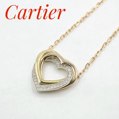 Cartier Trinity Heart Pink Gold Necklace Cm