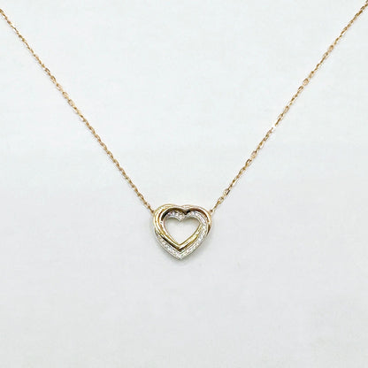 Cartier Trinity Heart Pink Gold Necklace Cm — view 5