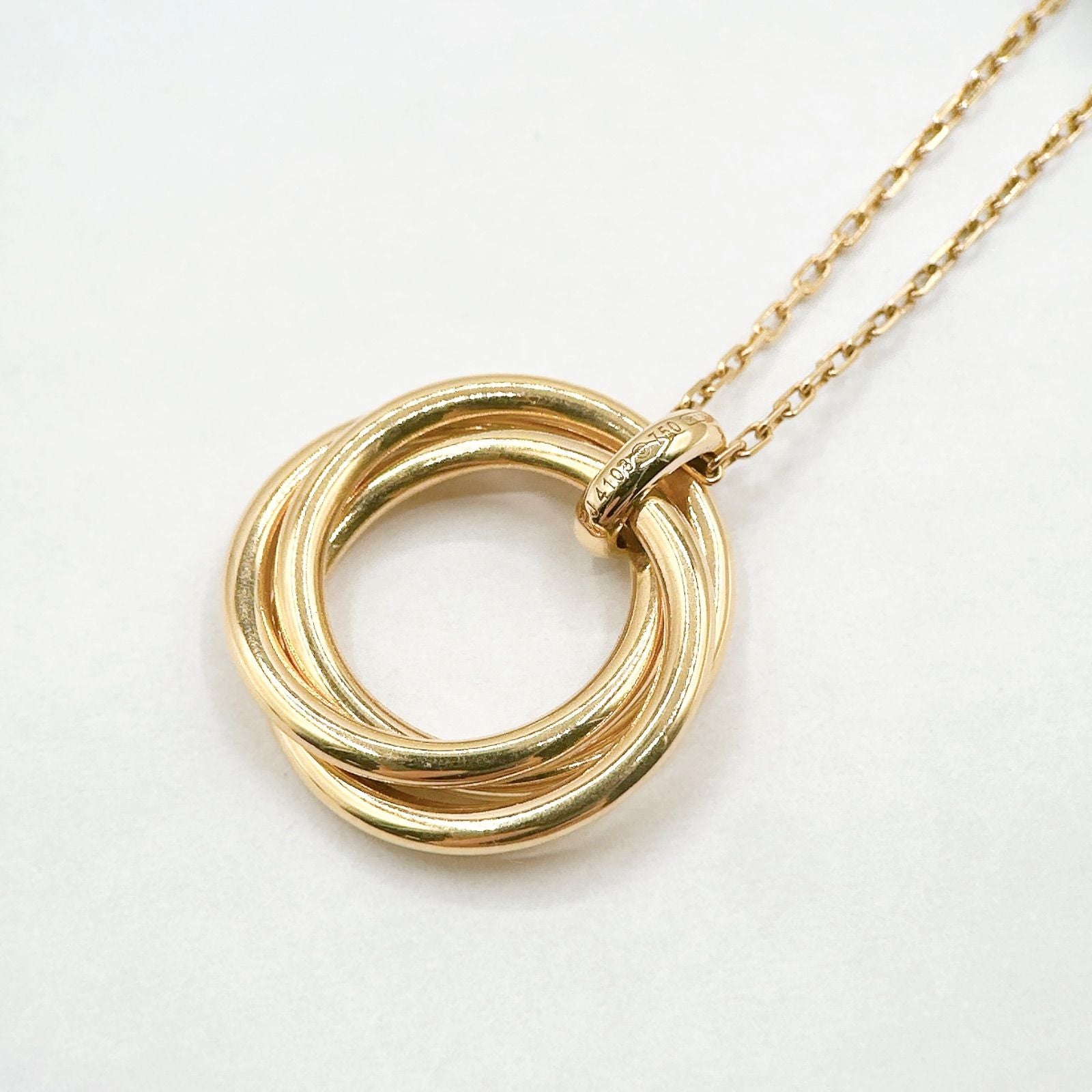 Cartier Trinity Diamond Pink Gold Necklace 42 cm — view 2