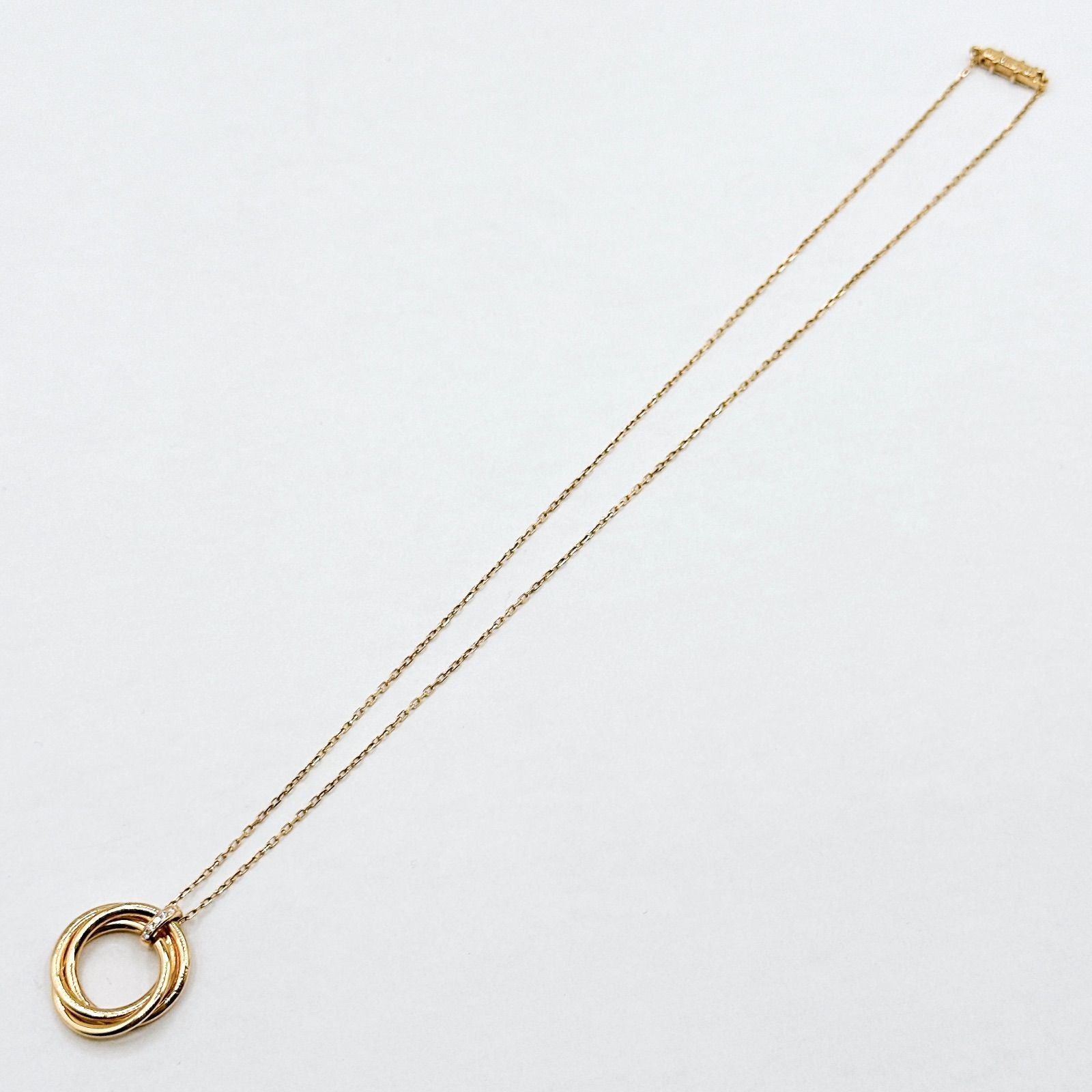Cartier Trinity Diamond Pink Gold Necklace 42 cm — view 8