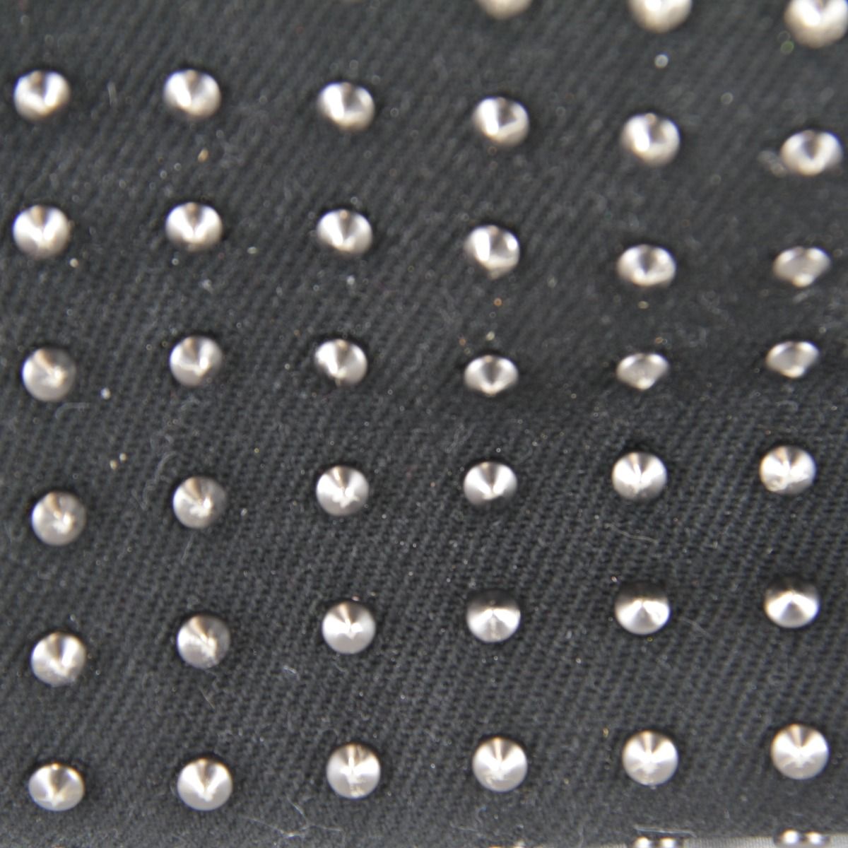 Saint Laurent Yves Studded Backpack Cotton Canvas Black — view 7