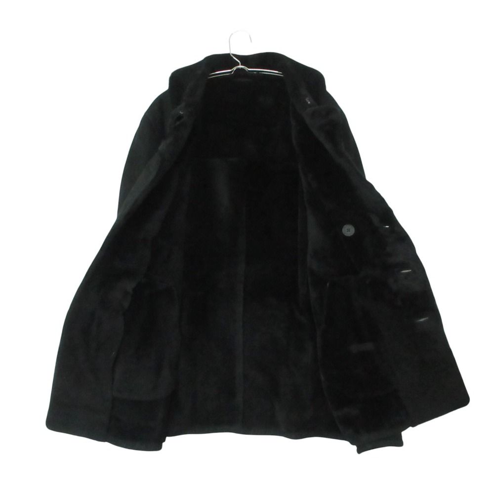 Bottega Veneta Coat Lambskin Sheep Leather Shearling Black — view 3