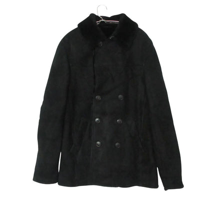 Bottega Veneta Coat Lambskin Sheep Leather Shearling Black