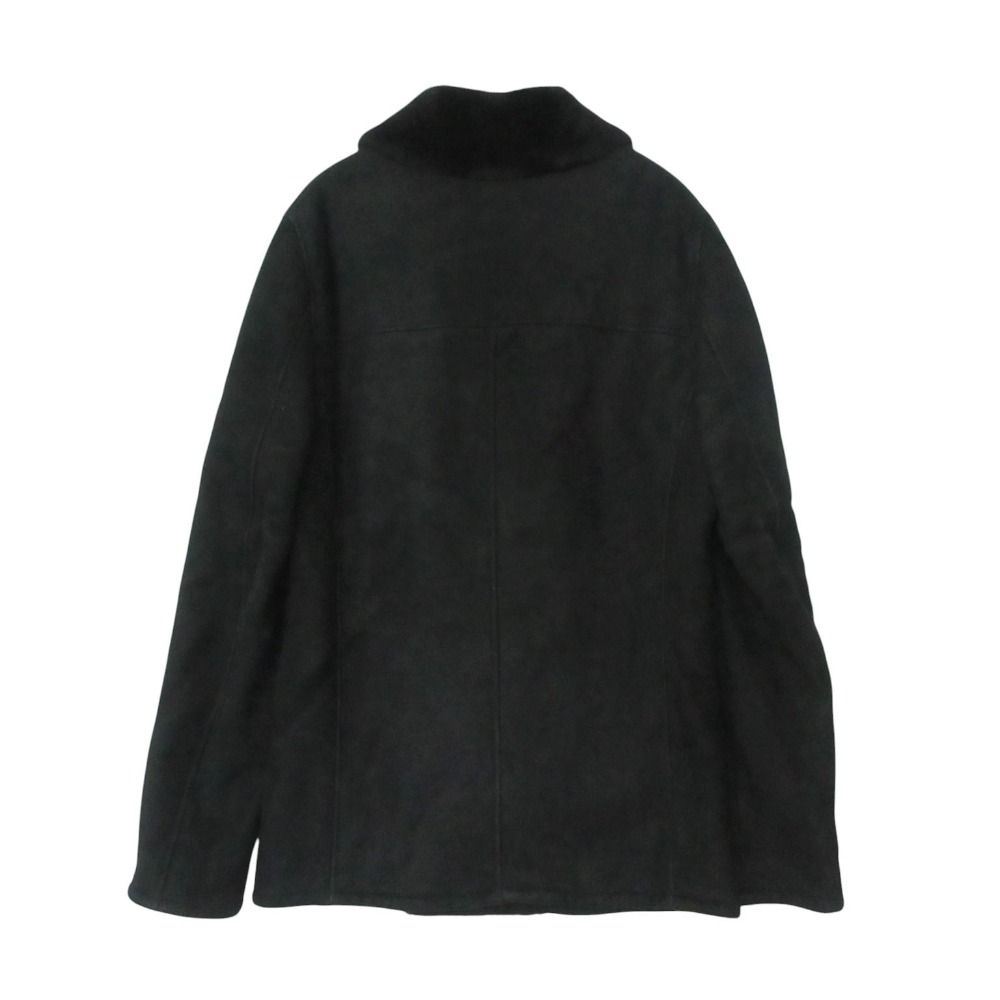 Bottega Veneta Coat Lambskin Sheep Leather Shearling Black — view 2