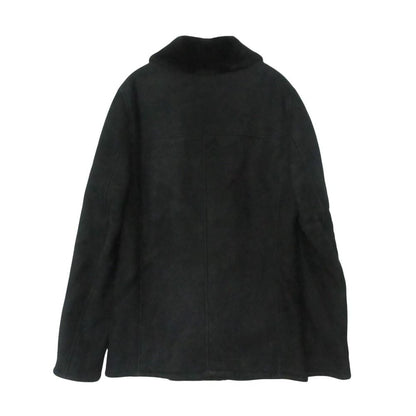 Bottega Veneta Coat Lambskin Sheep Leather Shearling Black — view 2