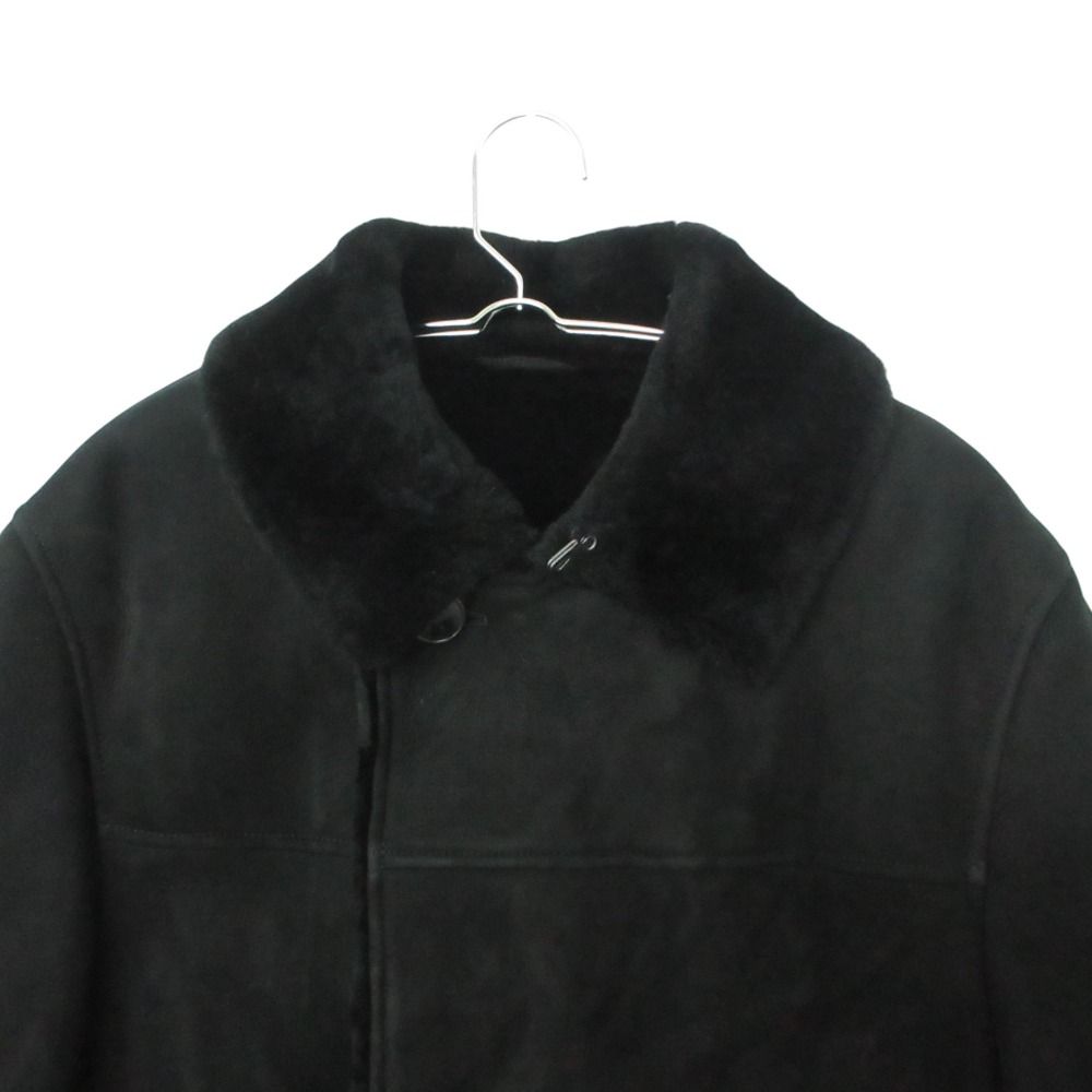 Bottega Veneta Coat Lambskin Sheep Leather Shearling Black — view 4