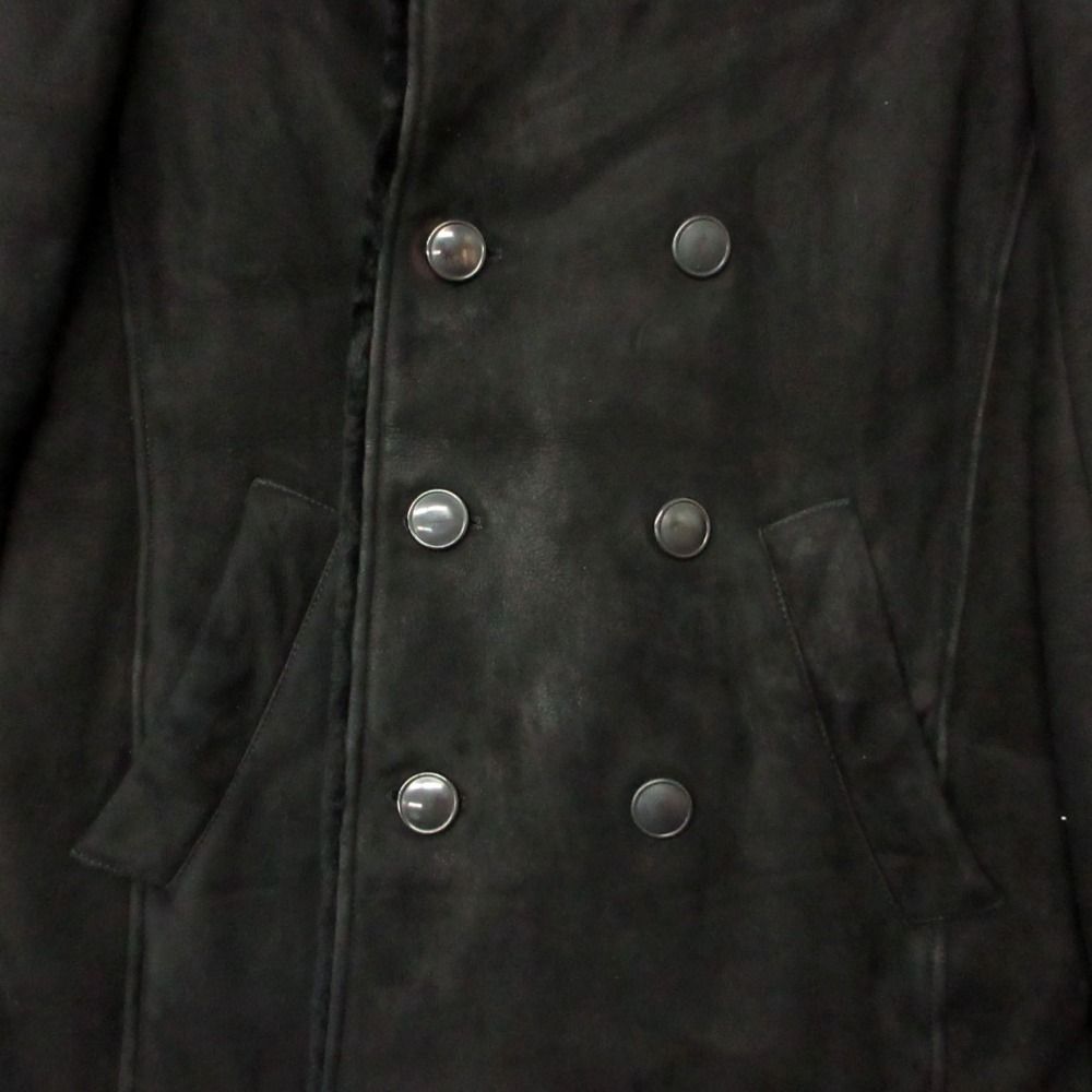 Bottega Veneta Coat Lambskin Sheep Leather Shearling Black — view 6