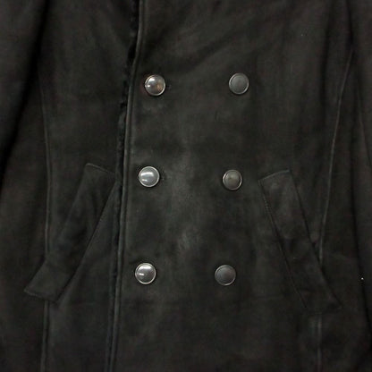 Bottega Veneta Coat Lambskin Sheep Leather Shearling Black — view 6