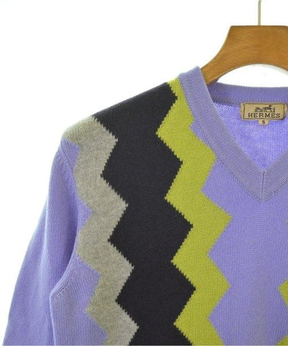 Hermes Knit Sweater Purple — view 4