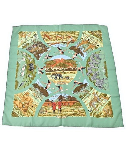 Hermes Bandana Scarf Green
