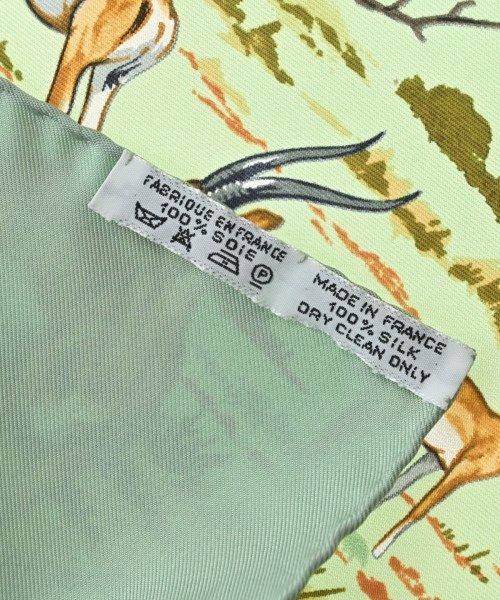 Hermes Bandana Scarf Green — view 9