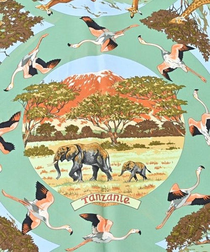 Hermes Bandana Scarf Green — view 2