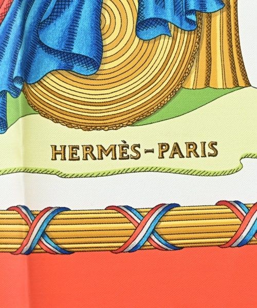 Hermes Bandana Scarf Orange — view 4