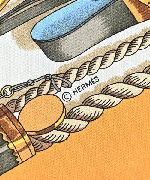 Hermes Bandana Scarf Yellow — view 5