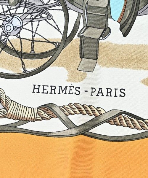 Hermes Bandana Scarf Yellow — view 3