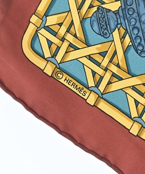 Hermes Bandana Scarf Orange — view 5