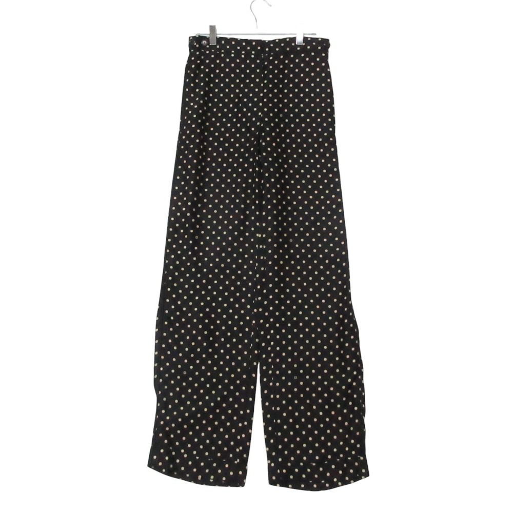 Louis Vuitton Pants Dot Monogram Flower Straight Black