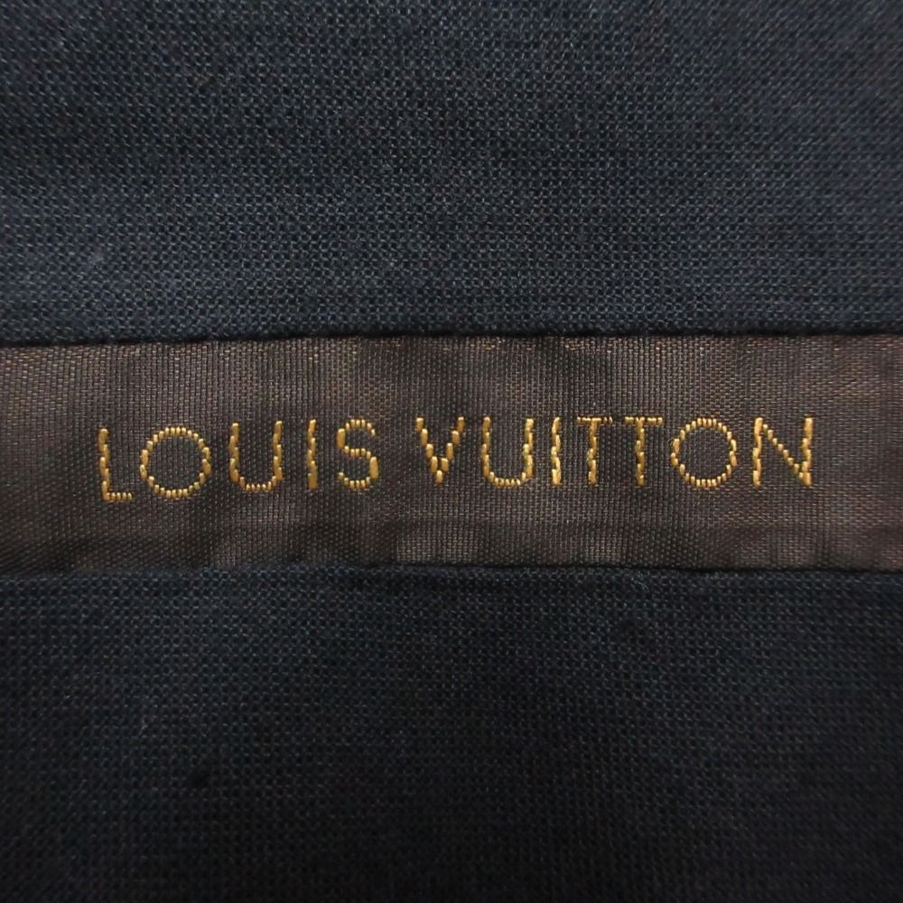 Louis Vuitton Pants Dot Monogram Flower Straight Black — view 3
