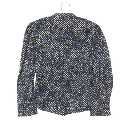 Louis Vuitton Blouse Silk All Over Pattern Shirt Top Long Sleeve Puff Navy — view 2