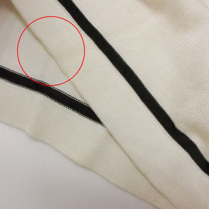 Fendi Knit Logo Bicolor Top Short Sleeve Top Black Sweater — view 6