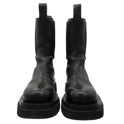 Bottega Veneta Boots Leather Lug Chelsea Side Gore Long Black — view 4