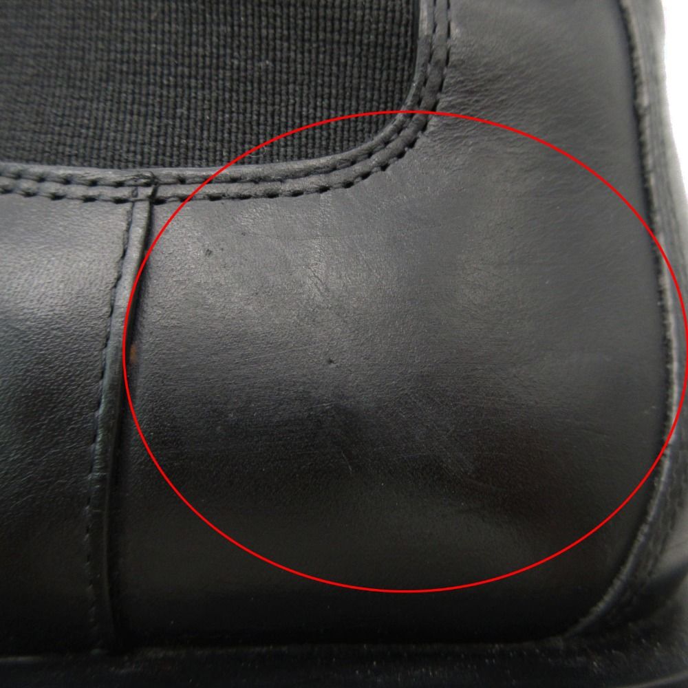 Bottega Veneta Boots Leather Lug Chelsea Side Gore Long Black — view 9