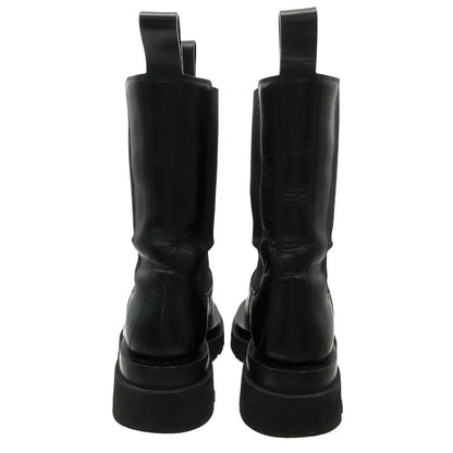 Bottega Veneta Boots Leather Lug Chelsea Side Gore Long Black — view 5