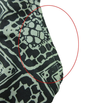 Saint Laurent Yves Dress All Over Pattern Silk 100% Geometric Deformation White — view 5