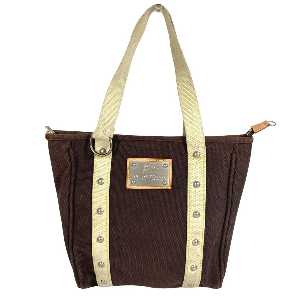 Louis Vuitton Shoulder Bag Cabas MM Canvas Brown