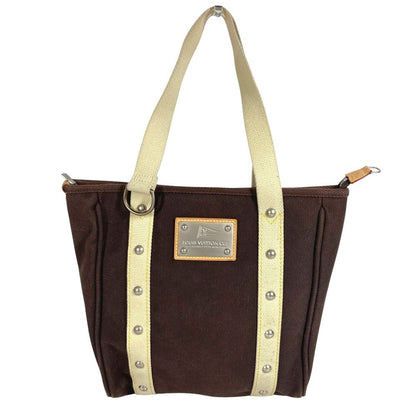 Louis Vuitton Shoulder Bag Cabas MM Canvas Brown
